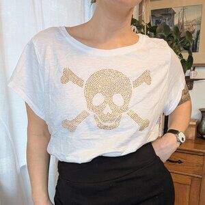 Venezia Lane Bryant - Glam skull & crossbones crisp white t-shirt - 22/24